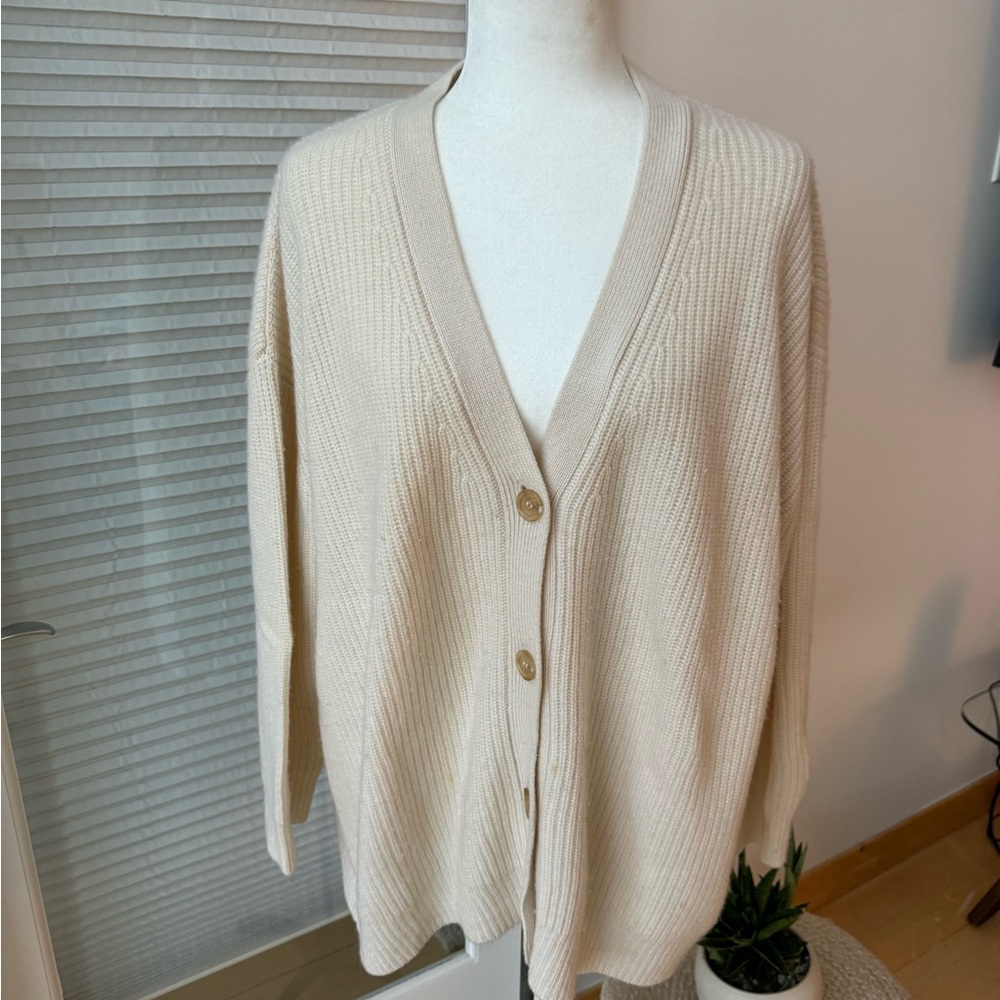 Jenni Kayne Cream Cardigan Sweater